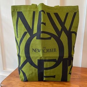 The New Yorker Green Tote Bag